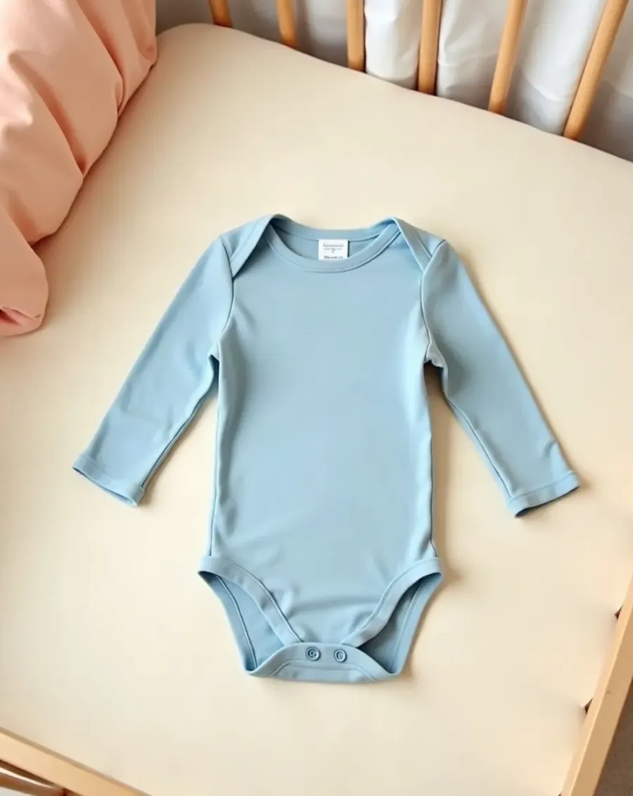 Mini Moo: Zarf Yaka Uzun Kollu Body