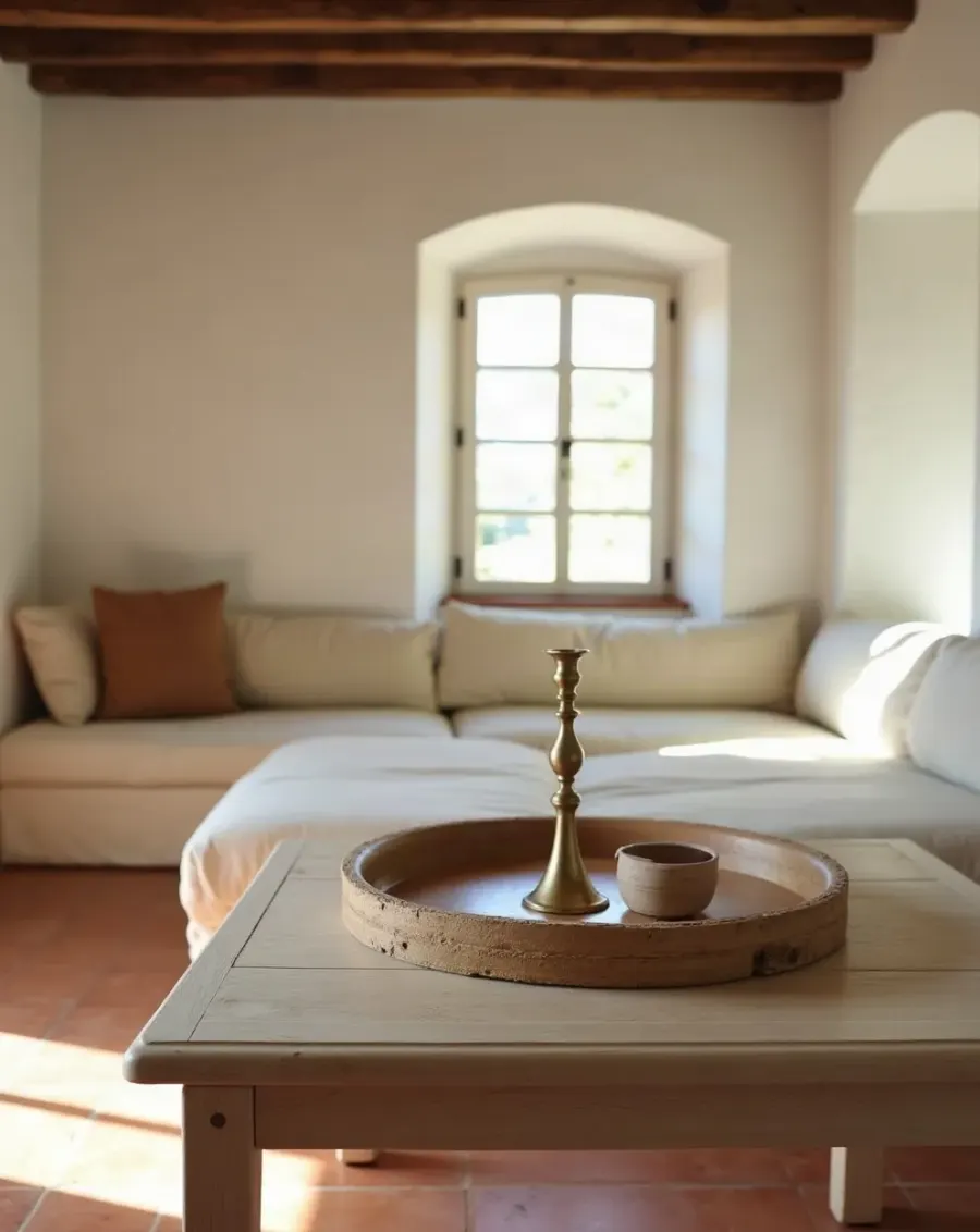 NORA HOME: Oval Meşe Sehpa Tepsisi